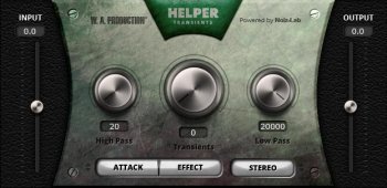 W.A Production - Helper Transients Au/Vst/Vst3 Mac/Pc screenshot