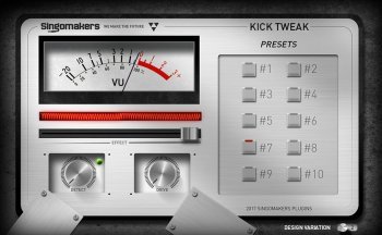 Singomakers - Kick Tweak - Kick Drum Enhancer Win / Mac V1.3.0. screenshot Singomakers - Kick Tweak - Kick Drum Enhancer Win / Mac V1.3.0. screenshot