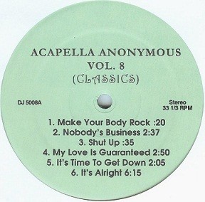 Acapella Anonymous Vol 8,9,10 MP3 screenshot Acapella Anonymous Vol 8,9,10 MP3 screenshot