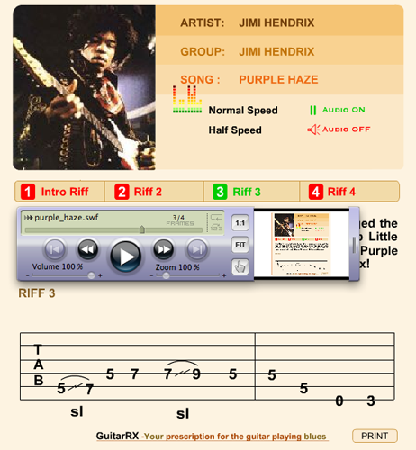 GuitarLeads Vol1 - Interactive Lead Guitar Training Riffs - MAC & PC screenshot