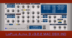 LinPlug Alpha 3 v3.2.2 MAC OSX-IND screenshot