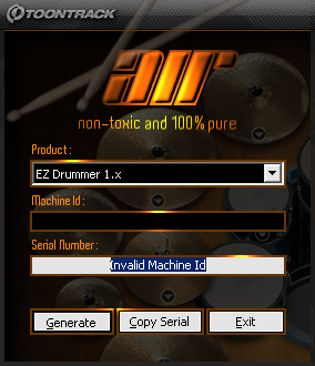 ezdrummer authorization code