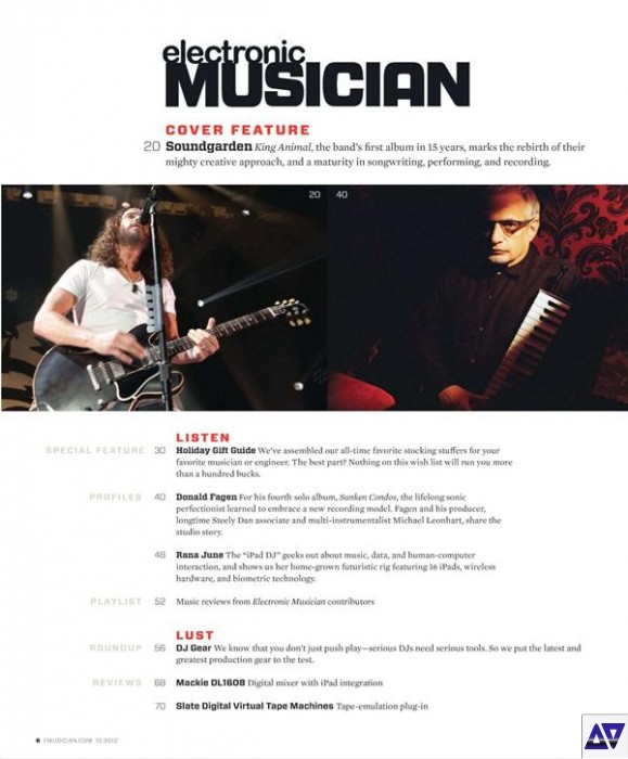 Electronic Musician - December 2012 screenshot