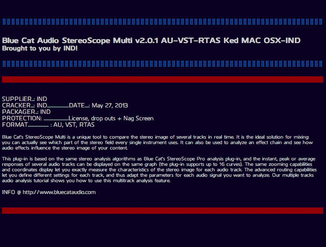 Blue Cat Audio StereoScope Multi v2.0.1 AU-VST-RTAS Ked MAC OSX-IND screenshot Blue Cat Audio StereoScope Multi v2.0.1 AU-VST-RTAS Ked MAC OSX-IND screenshot