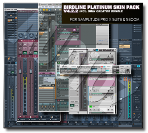 Birdline Platinum Skin Pack v4.2.2 (for samplitude & sequoia) screenshot