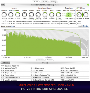Reverberate Core v1.200 AU VST RTAS Ked MAC OSX-IND screenshot