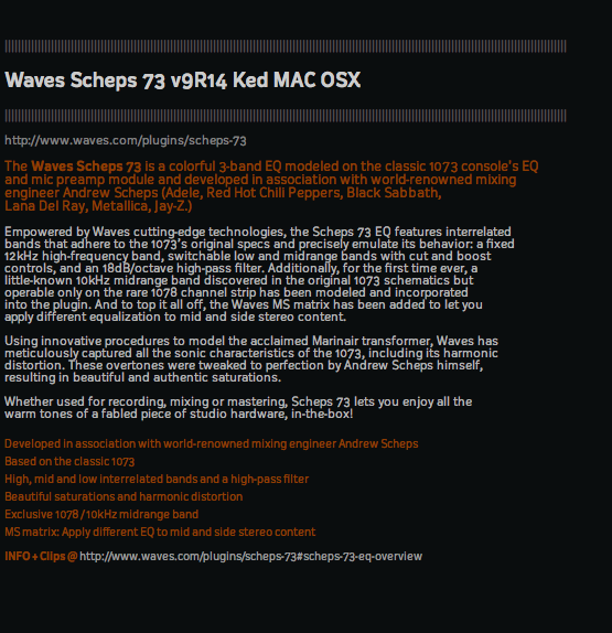 Scheps 73 Eq Download For Mac