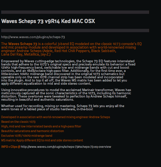 waves complete mac osx