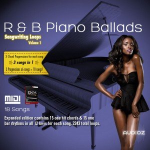 Piano-Loops R&B Piano Ballads Songwriting Loops Vol 1 Expanded Edition MIDI EZKeys screenshot