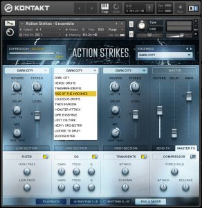 Native Instruments Action Strikes KONTAKT WiN/MAC screenshot