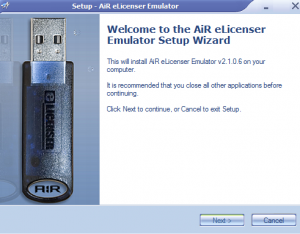 air elicenser emulator setup 2