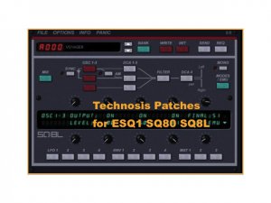 Ensoniq ESQ1 SQ80 SQ8l Technosis Patches Sysex-SoniQ screenshot