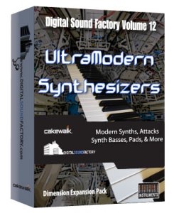 Cakewalk Dimension LE and PRO Vol.12 Ultra Modern Synths Expansion Pack WiN MAC screenshot