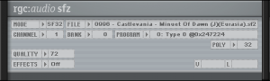 Cakewalk rgc:audio SFZ VSTi 2.0.0.1 x86 screenshot