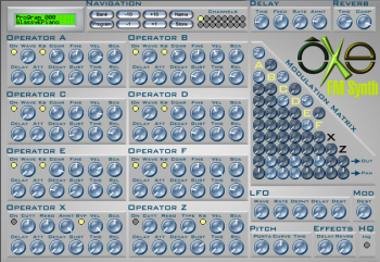 Oxe FM Synth v.1.3.4 Win/Mac/Linux screenshot