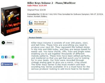 P5 Audio Killer Keys Vol.2 ACID WAV-KRock screenshot