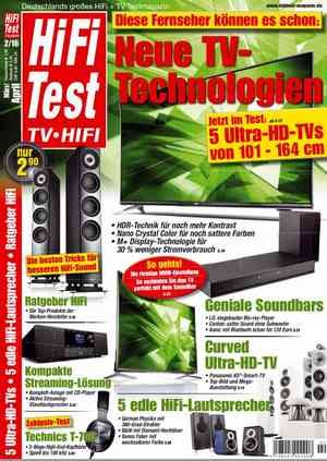 Hifi-Test TV Hifi Magazin - März/April No 02 2016 screenshot Hifi-Test TV Hifi Magazin - März/April No 02 2016 screenshot