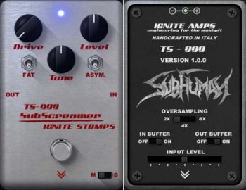 FREE Ignite Amps TS-999 Overdrive Stomp-Box v1.5.2 x32 x64 WIN MAC screenshot