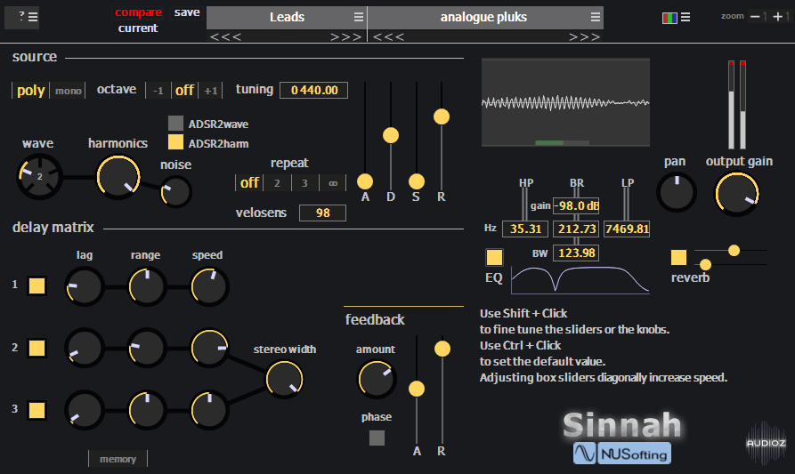 Tune vst. VST банан. Синт plugin. VST плагин Sinnah sintesayser.