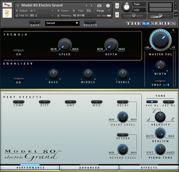 Chocolate Audio The 88 Series Model 80 Electric Grand KONTAKT screenshot