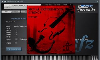 Signal Experiments Sustain Strings Lite SFZ OGG FREE screenshot