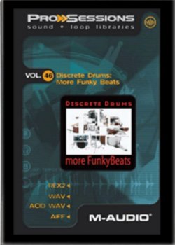 M-Audio Pro Sessions Vol.42 Discrete Drums Funky Beats ACiD WAV AiFF REX2-DYNAMiCS screenshot