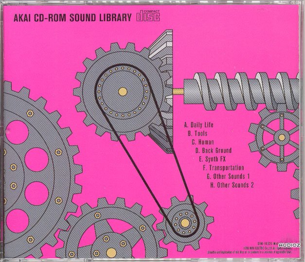 p RARE disc Akai Akai Professional CD-Rom Sound Library Vol 0 APCD006 