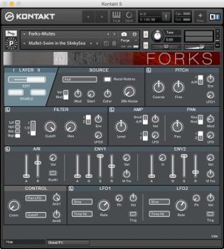 Particle Sound Forks KONTAKT screenshot