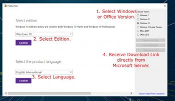 Microsoft Windows and Office ISO Download Tool - Free screenshot