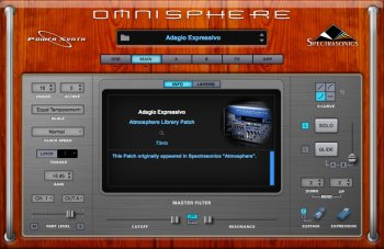 Omnisphere 2 Wood Skin + New Splash Page MacOS screenshot
