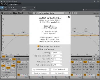 ApulSoft apQualizr2 2.1.1 (WIN OSX) screenshot