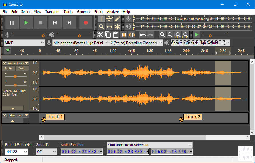 audacity levelator