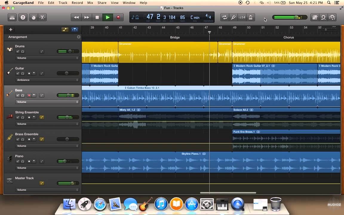 cut on apple garageband