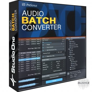 REQ: Presonus Audio Batch Converter for Studio One 4.5 (Win / Mac) screenshot
