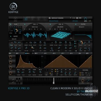 Thenatan Kerfyge Audio Pro Skin 3D SERUM and Ableton Live 10 That Dark Skins screenshot