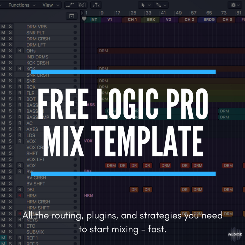 Download Free Logic Pro X Mix Template [FREE] » AudioZ