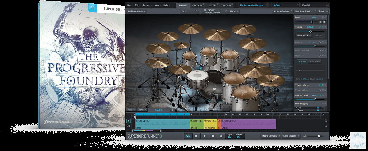 how to open superior drummer 2.0 in reaper