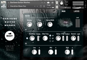 Riot Audio Baritone Guitar Washes KONTAKT screenshot