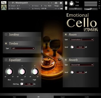 Best Service Emotional Cello v1.5 KONTAKT screenshot