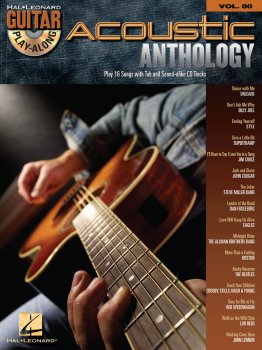 Hal Leonard Acoustic Anthology Guitar Play-Along Volume 80 PDF MP3 screenshot