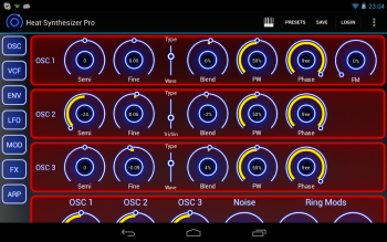 Heat Synthesizer Pro for Android v1.0.7 + Win VST (32/64) screenshot