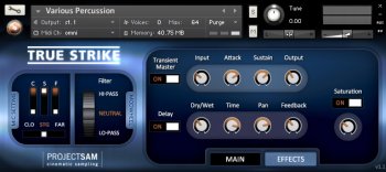 ProjectSAM True Strike 1 v1.1 KONTAKT screenshot