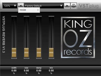 King OZ VSTplug reverb v1.3 RETAiL x86 x64-DECiBEL screenshot