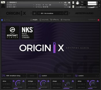 Artistry Audio Origin X v1.1 KONTAKT截图