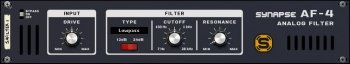 Reason RE Synapse Audio AF-4 Analog Filter v1.1.0-R2R screenshot