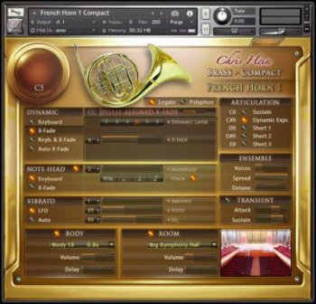 Chris Hein Orchestral Brass Compact KONTAKT screenshot