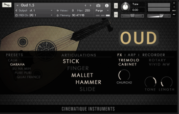 Cinematique Instruments Oud v1.5 KONTAKT 截图