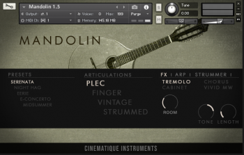 Cinematique Instruments Mandolin v1.5 KONTAKT 截圖