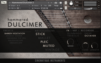 Cinematique Instruments Hammered Dulcimer v2 KONTAKT 截圖