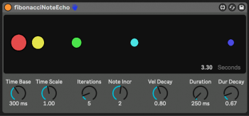 Sonic Bloom MIDI Note Echoes & Semi-Random Sequencer M4L ABLETON FREE screenshot